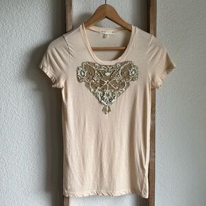 J. Crew embellished t-shirt sz: XS